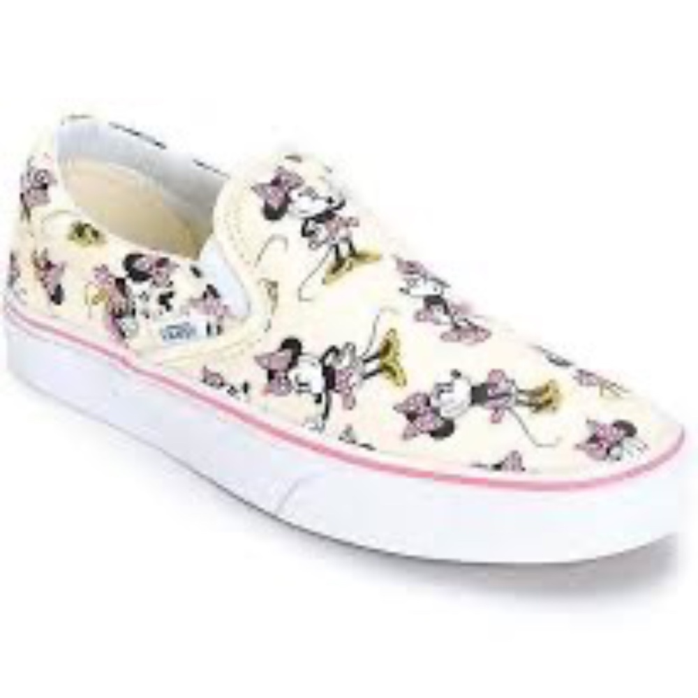 Vans X Disney Minnie Mouse Slip‎ On Sneakers Sz W 5.5